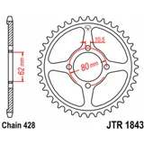 JT SPROCKETS Standard Stahlritzel hinten 1843 - 428 für Yamaha TT-R125