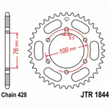 JT SPROCKETS Standard Stahlritzel hinten 1844 - 428 für Yamaha MT-125, YZF-R125