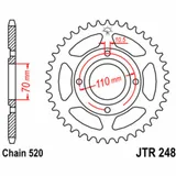 JT SPROCKETS Standard Stahlritzel hinten 248 - 520