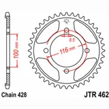 JT SPROCKETS Standard Stahlritzel hinten 462 - 428 für Kawasaki KLX140, KX100, KX80