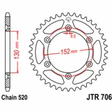 JT SPROCKETS Standard Stahlritzel hinten 706 - 520 für Aprilia MXV450, RXV450, RXV550