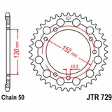 JT SPROCKETS Standard Stahlritzel hinten 729 - 530 für Cagiva ELEFANT900, GRANCANYON900