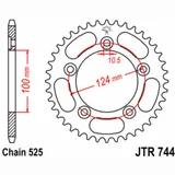 JT SPROCKETS Standard Stahlritzel hinten 744 - 525 für Ducati 749, 999