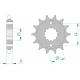 AFAM Standard Stahlritzel vorne 20614 - 525 für Honda VT750C, VT750S