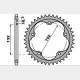 PBR Racing Ultraleichtes harteloxiertes Aluminiumritzel hinten 4464 - 520 für MV Agusta F3675 4464.44.LD