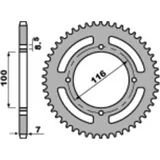 PBR Steel Standard Rear Sprocket 467M - 428 for Kawasaki KX100, KX80, KX85 467M.51.C45
