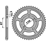 PBR Standard Stahlritzel hinten 828 - 525 für Suzuki DR650, DR750, DR800 828.47.C45