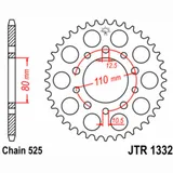 JT SPROCKETS Standard Stahlritzel hinten 1332 - 525 für Honda CB450, CB500, CB500S Triumph AMERICA865, AMERICA865EFI, SPEEDMASTER800 JTR1332.45