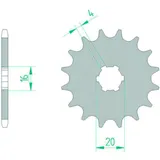 AFAM Standard Stahlritzel vorne 22101 - 420 für Suzuki TS50