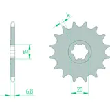 AFAM Standard Stahlritzel vorne 22103 - 420 für Suzuki RMX50, SMX50, TS50 22103-13