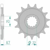 AFAM Standard Stahlritzel vorne 28405 - 525 für Kawasaki NINJAZX-9R, VERSYS1000, Z1000