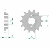 AFAM Standard Stahlritzel vorne 52608 - 525 für Ducati 916, 916MONSTER, 996