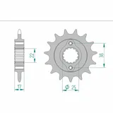 AFAM Standard Stahlritzel vorne 52612 - 520 für Ducati 900MONSTER 52612-15