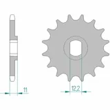 AFAM Steel Standard Front Sprocket 55201 - 428