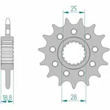 AFAM Steel Standard Front Sprocket 61802 - 520 for Aprilia RSV4, RSV41100ABS