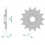 AFAM Steel Standard Front Sprocket 64201 - 520 for Husqvarna CR125, WR125