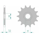 AFAM Standard Stahlritzel vorne 73202 - 520 für KTM 125LC2, 125STING AFAM Standard Stahlritzel vorne 73202 - 520 für KTM 125LC2, 125STING
