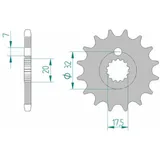 AFAM Steel Standard Front Sprocket 85200 - 428 for MZ 125RT, 125SM, 125SX AFAM Steel Standard Front Sprocket 85200 - 428 for MZ 125RT, 125SM, 125SX