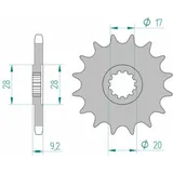 AFAM Standard Stahlritzel vorne 94121 - 428 für HM CRE50, CRE50BAJA, CRE50DERAPAGE AFAM Standard Stahlritzel vorne 94121 - 428 für HM CRE50, CRE50BAJA, CRE50DERAPAGE