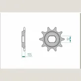 AFAM Standard Stahlritzel vorne 94123 - 420 für KTM 50SX, 65SX 94123-11