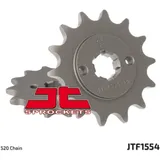 JT SPROCKETS Steel Standard Front Sprocket 1554 - 520 for Hyosung GT250COMET, GT250R, GV250AQUILA Yamaha TT-R230, YFS200BLASTER