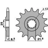 PBR Standard Stahlritzel vorne 2137 - 525 für Kawasaki KLV1000, NINJAZX-10R, NINJAZX-9R PBR Standard Stahlritzel vorne 2137 - 525 für Kawasaki KLV1000, NINJAZX-10R, NINJAZX-9R