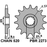 PBR Standard Stahlritzel vorne 2273 - 520 für Kawasaki NINJA300, NINJA400, Z300