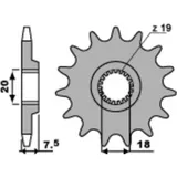 PBR Standard Stahlriztel vorne 340 - 520 für HM CRE125, CRE125SM für: Honda CR125R