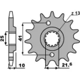 PBR Steel Standard Front Sprocket 345 - 520 for Honda, Yamaha, Aprilia PBR Steel Standard Front Sprocket 345 - 520 for Honda, Yamaha, Aprilia