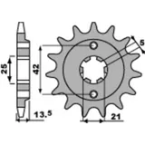 PBR Standard Stahlritzel vorne 494 - 530 für Ducati 750F1, INDIANA350, PANTAH500