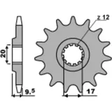 PBR Steel Standard Front Sprocket 7005 - 420 for Husqvarna CR65, TC65 KTM 60SX, 65SX 7005.14.18NC