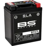BS BATTERY SLA Wartungsfreie Batterie Werkseitig aktiviert - BTX7L für Honda, TM Racing, Suzuki