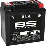 BS BATTERY SLA Wartungsfreie Batterie Werkseitig aktiviert - BB7L-B2 für MBK, Peugeot, Yamaha