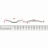 PRO TAPER Evo Pastrana MX/RM Low Handlebar
