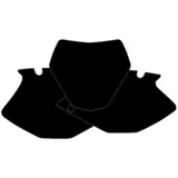BLACKBIRD Plate Stickers Black for Yamaha YZ450F