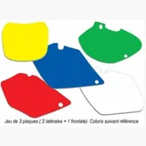 BLACKBIRD Plate Stickers Black for: Husqvarna for FC250, FC350, FC450