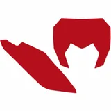BLACKBIRD Plate Stickers Red for: Sherco SE/SE-F for 125SE-R, 250SEF-R, 250SE-R