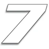 RENNNUMMERN WEISS 7