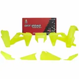 RACETECH Plastik-Kit neongelb für: Husqvarna für FE250, FE350, FE450