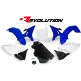 RACETECH Revolution Plastic Kit + Gas Tank OEM Color Blue/White/Black for: Yamaha YZ125/250 for YZ250 RACETECH Revolution Plastic Kit + Gas Tank OEM Color Blue/White/Black for: Yamaha YZ125/250 for YZ250