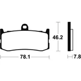 TECNIUM Sintered Metal Brake Pads - MTR364 for Triumph DAYTONA675