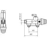 BREMBO Rear Brake Master Cylinder Ømm Natural
