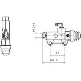 BREMBO Rear Brake Master Cylinder Ø13mm Black