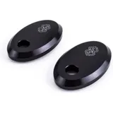 GILLES TOOLING Abdeckplatte für Blinker Schwarz für: Kawasaki Z900RS