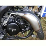 BIG ONE RAW Auspuffanlagen - komplette Anlagen Steel Pipe/Schwarz Aluminium Schalldämpfer für Sherco SE50