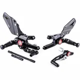GILLES TOOLING MUE2 Adjustable Rearset Black for: Honda CBR1000RR