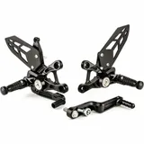 GILLES TOOLING MUE2 Einstellbare Fusrastenanlage Schwarz für Suzuki GSX-R1000