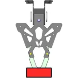 Kennzeichenhalter V PARTS Schwarz für Yamaha MT-07, TRACER700