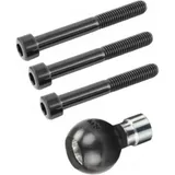 RAM MOUNTS M8 Bolts Screw-On Clamp Base - B Size Ball RAM MOUNTS M8 Bolts Screw-On Clamp Base - B Size Ball