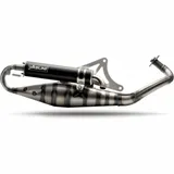 YASUNI Carrera 10 Full Exhaust System Black - for: Piaggio for NRG50, NTT50, TYPHOON50 Gilera RUNNER50, STALKER50 YASUNI Carrera 10 Full Exhaust System Black - for: Piaggio for NRG50, NTT50, TYPHOON50 Gilera RUNNER50, STALKER50